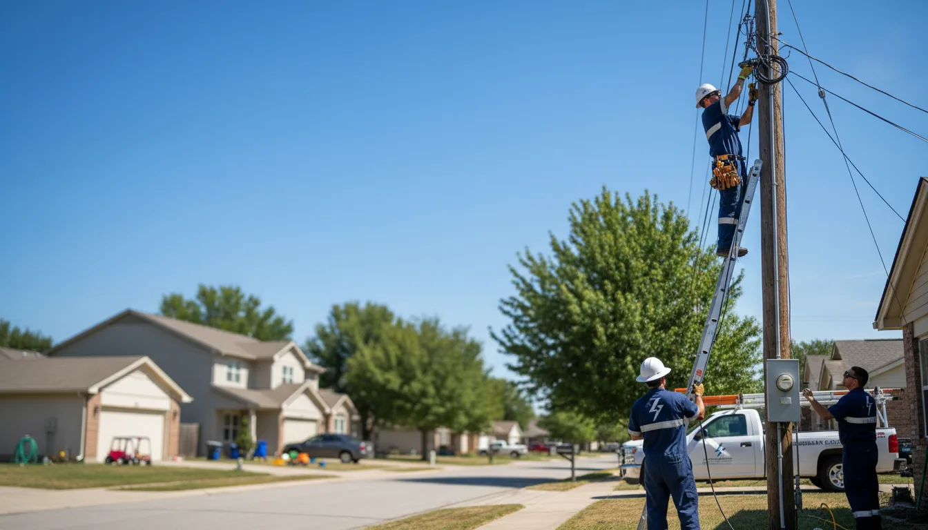 Residential electrician providing installation services in Rockham, SD